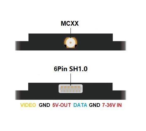 4.9G 5.8G 2.5W VTX UAV ビデオトランスミッタ 長距離20km ビデオトランスミッタ FPV VTX RC ドローン 1