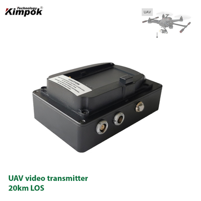 20km ドローン VTX デジタル HD UAV ビデオトランスミッター AES 暗号化 HD-MI 入力