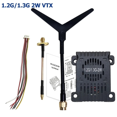 1.2G 1.3G 30km FPV ビデオトランスミッター 1.2GHz 1.3Ghz 2W アナログ VTX 8チャンネル FPV VTX
