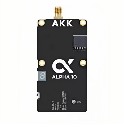 AKK アルファ 10 10W ドローン VTX 4.9G 5.8GHz 80CH 10W FPV ビデオトランスミッター