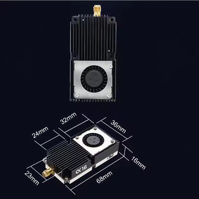 ドローンビデオトランスミッター AKK ALPHA 16W 超広帯域 96CH FPV VTX UAV 6GHz