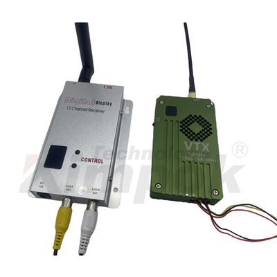 1.5GHz 8W ビデオ送信機受信機 1.5G VRX RC FPV レーシングドローン用 高出力 VTX