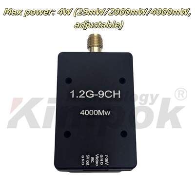 1.2G 4W ワイヤレスビデオトランスミッター 1.2GHz VTX 16g 軽量 9CH FPVビデオトランスミッター FPVレーシングドローン用
