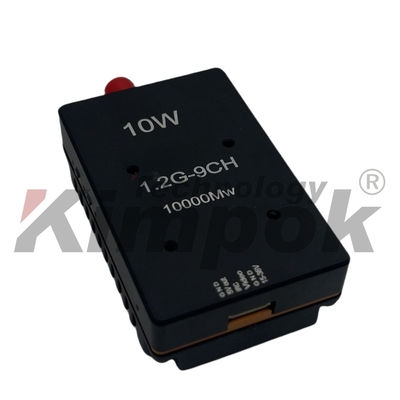 1.2Ghz 10W 9CH ワイヤレスビデオトランスミッター パワー 1.2Ghz FPVトランスミッターレーシングドローン 16g 軽量