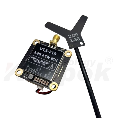 ドローン用新型2.2G送信機 4.5W VTXパワー 安定した画像 飛行体験を向上