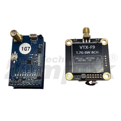 1.7G 6W ドローンビデオ伝送送信機と受信機コンボキット 高出力 低遅延 FPV用