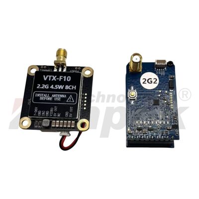 2.2G 4.5W FPV VTXビデオトランスミッタ 安定したドローン画像送信のための8チャネル
