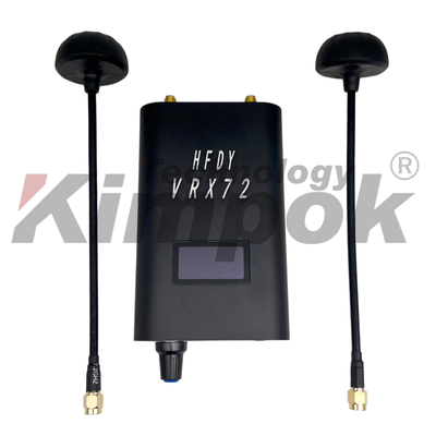 HFDY VRX72 7.2GHz FPVレシーバー 64CH 長距離ビデオレシーバー CVBS出力付き