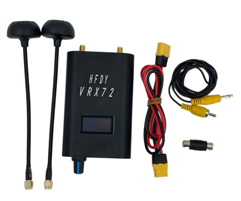 HFDY VRXFPV VTX 無線ビデオ送信機,高い送信力と低遅延で,ドローンレースと検査に適しています.