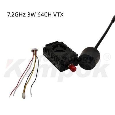 6.1-7.2GHz 3W 高功率64チャネル FPV VTXビデオトランスミッター ドローンHD信号送信